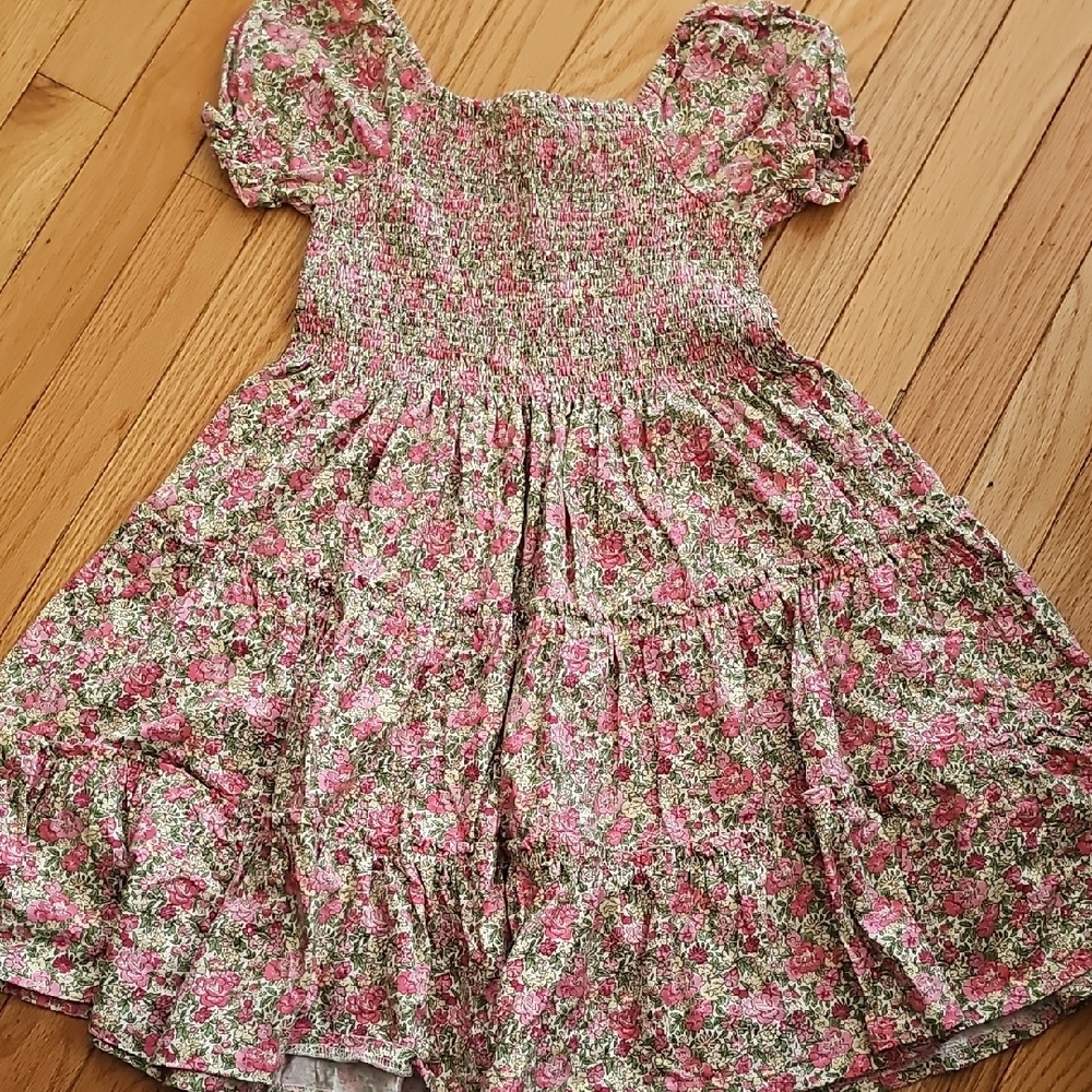 Floral Pink Kids Dress